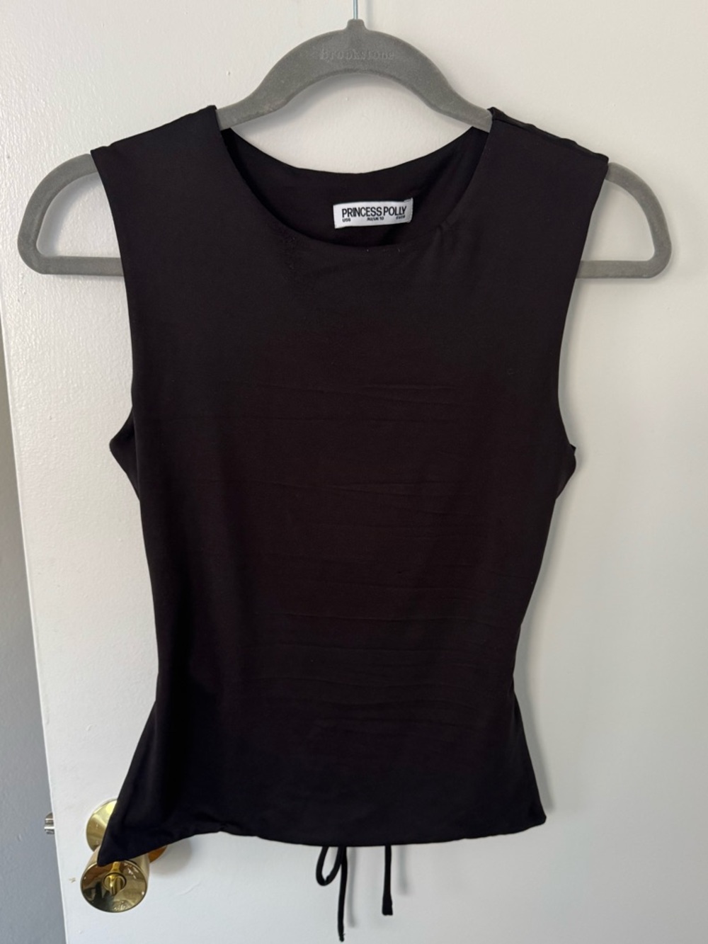 Princess Polly black backless top